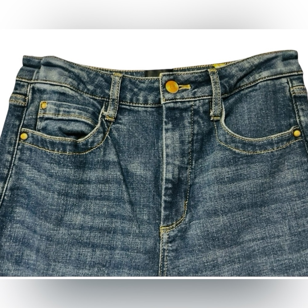Maeve by Anthropologie Jada Blue Denim Wide Leg Size 28 Jean - Picture 3 of 7